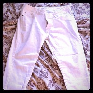 Levi's 531 white skinny jeans, size 10.